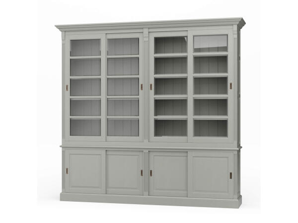 Hudson 99” Bookcase W/ Sliding Doors Bookcases Bookcases
