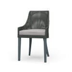 Savanah Rattan Dining Chair W/ Seat Cushion Chairs & Benches Architectural White 28