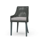 Savanah Rattan Dining Chair W/ Seat Cushion Chairs & Benches Bramble 15