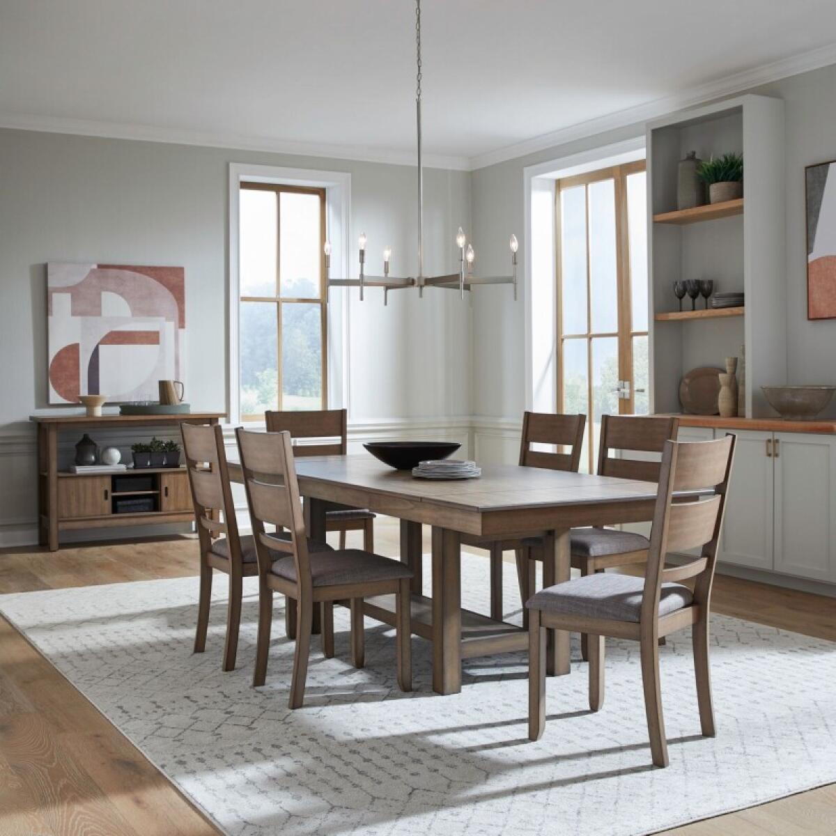 2ba0406cb5787f85f88f83bba2fd7dae Brook Bay Optional 7 Piece Trestle Table Set - Image 1