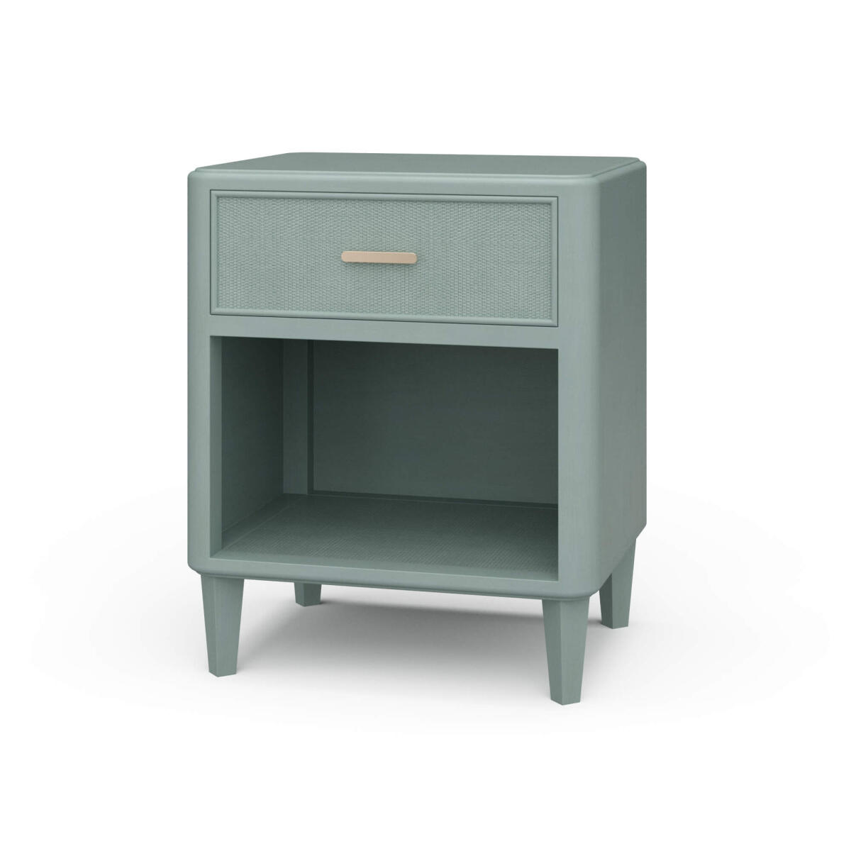 330988dee11867de84edf0cf03d6d1cb Lexington 1 Drawer Bedside Table W/ Rattan - Image 1