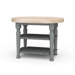 Farmhouse Butcher Block Kitchen Island