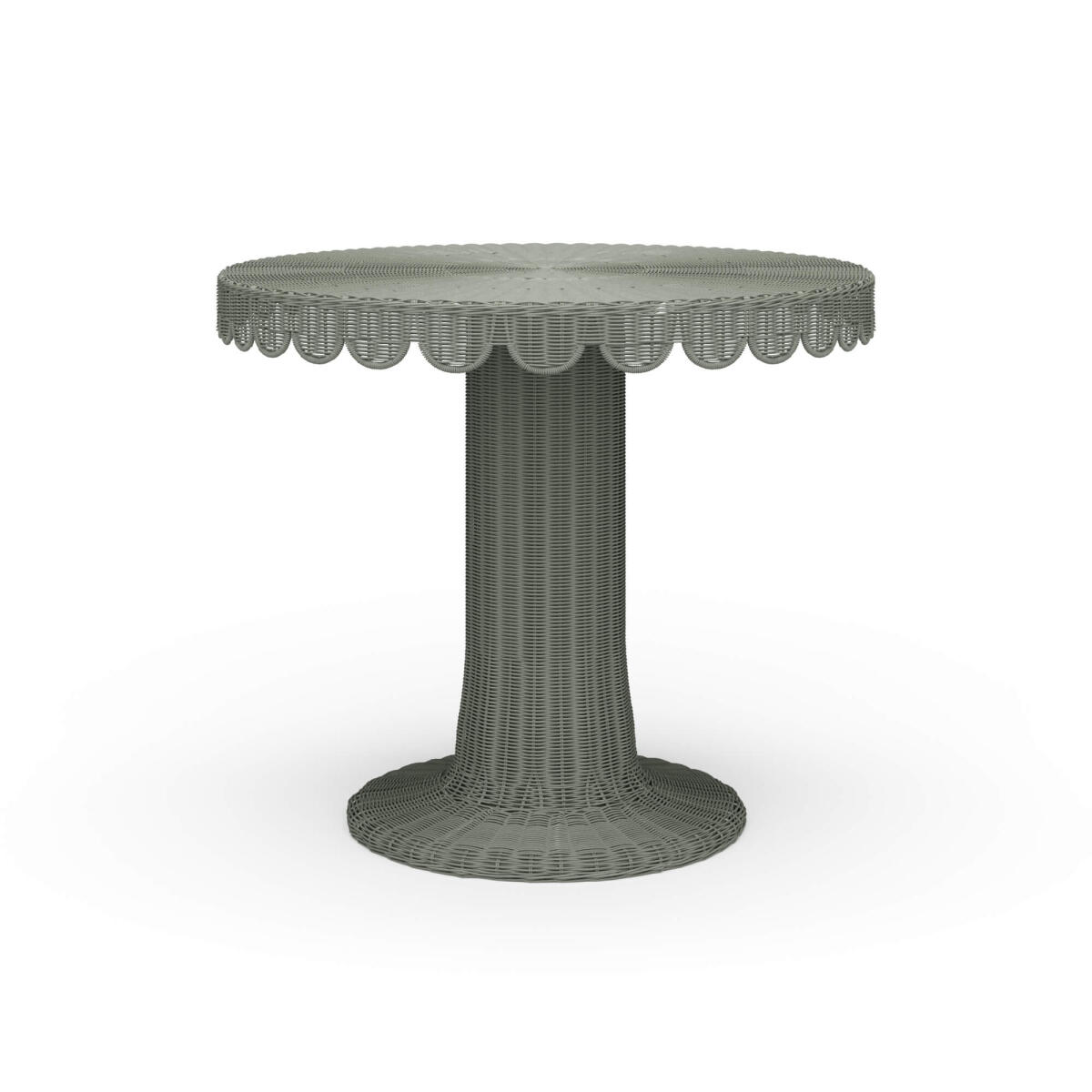 38513f29af35097e2ccba000c903cc8b Scalloped Round Bistro Table - Image 1