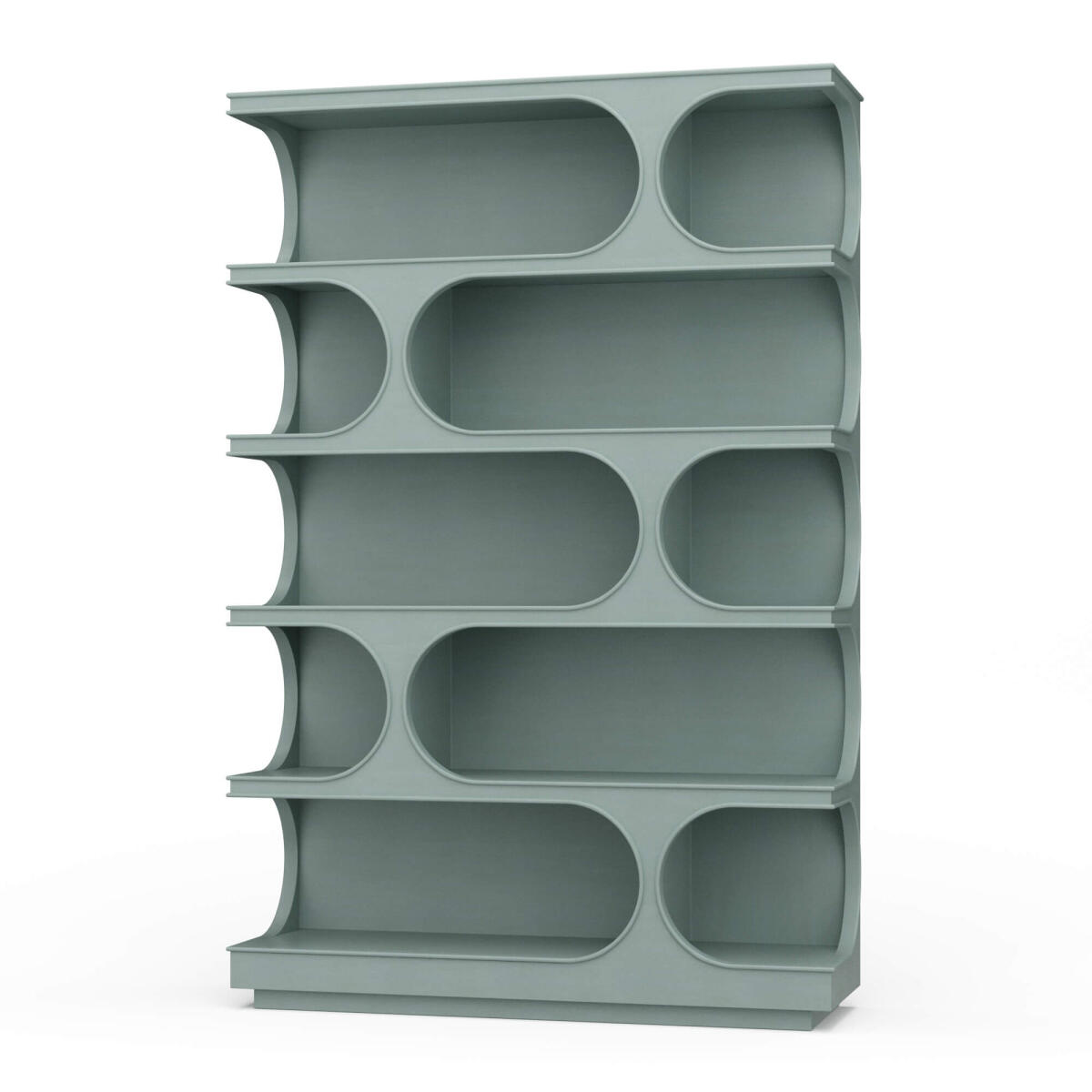 3fe7315904388b65d8154e61dcc3df6f Vannes Crescent Bookcase - Image 1