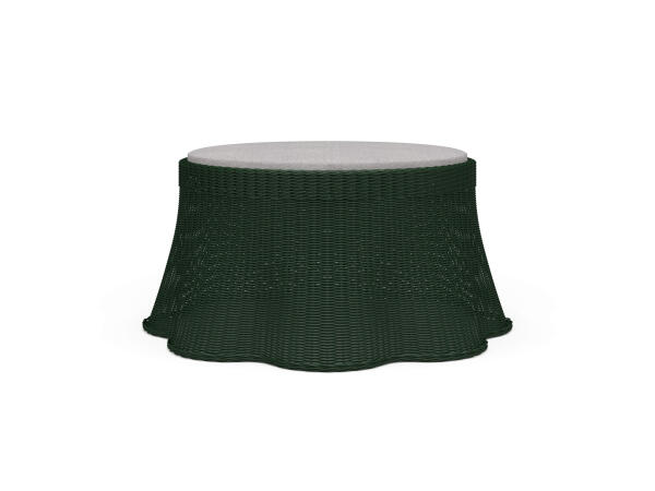 Newport Rattan Ottoman W/ Cushion Ottomans & Poufs Bramble