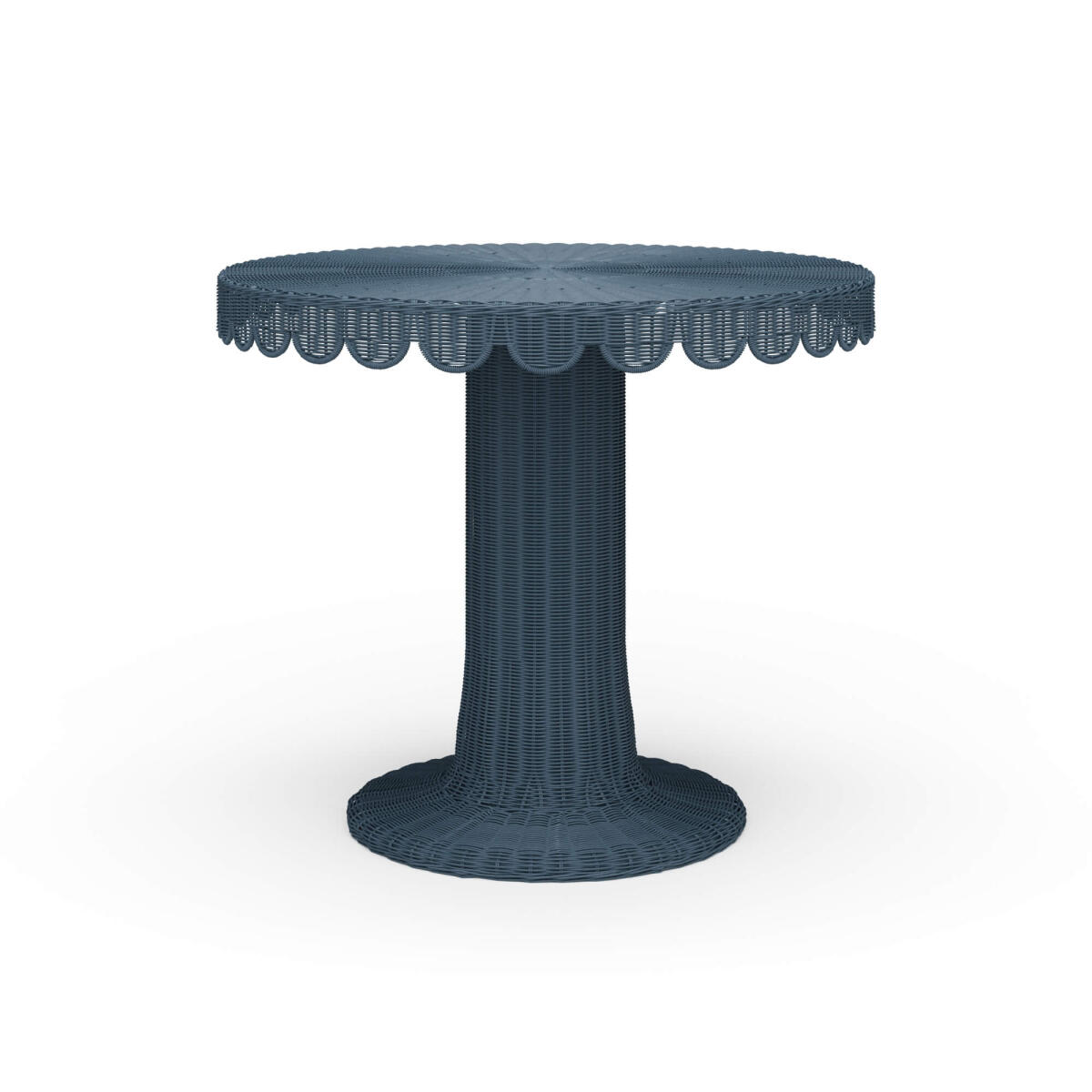 411191316df041db194264bfcfeff282 Scalloped Round Bistro Table - Image 1