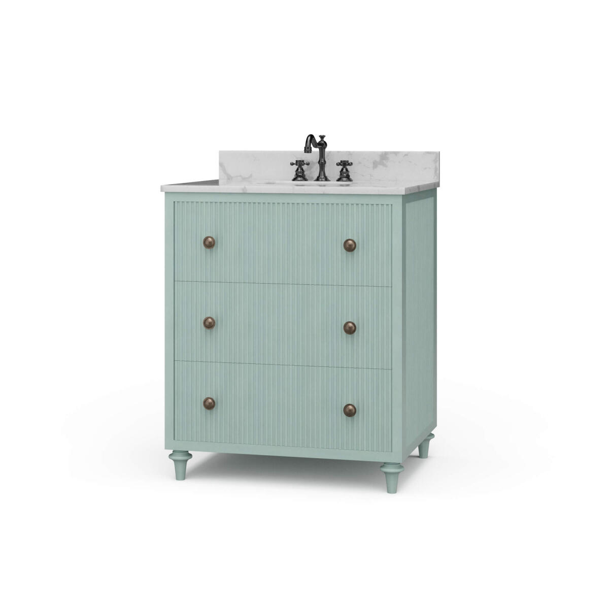 41693a1c0ac307c80c2cf3f5677571f5 Kraton Single Vanity W/ Sink & Marble Top - Image 1