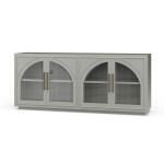 Vannes 4 Door Sideboard W/ Glass Shelves
