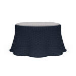 Newport Rattan Ottoman W/ Cushion