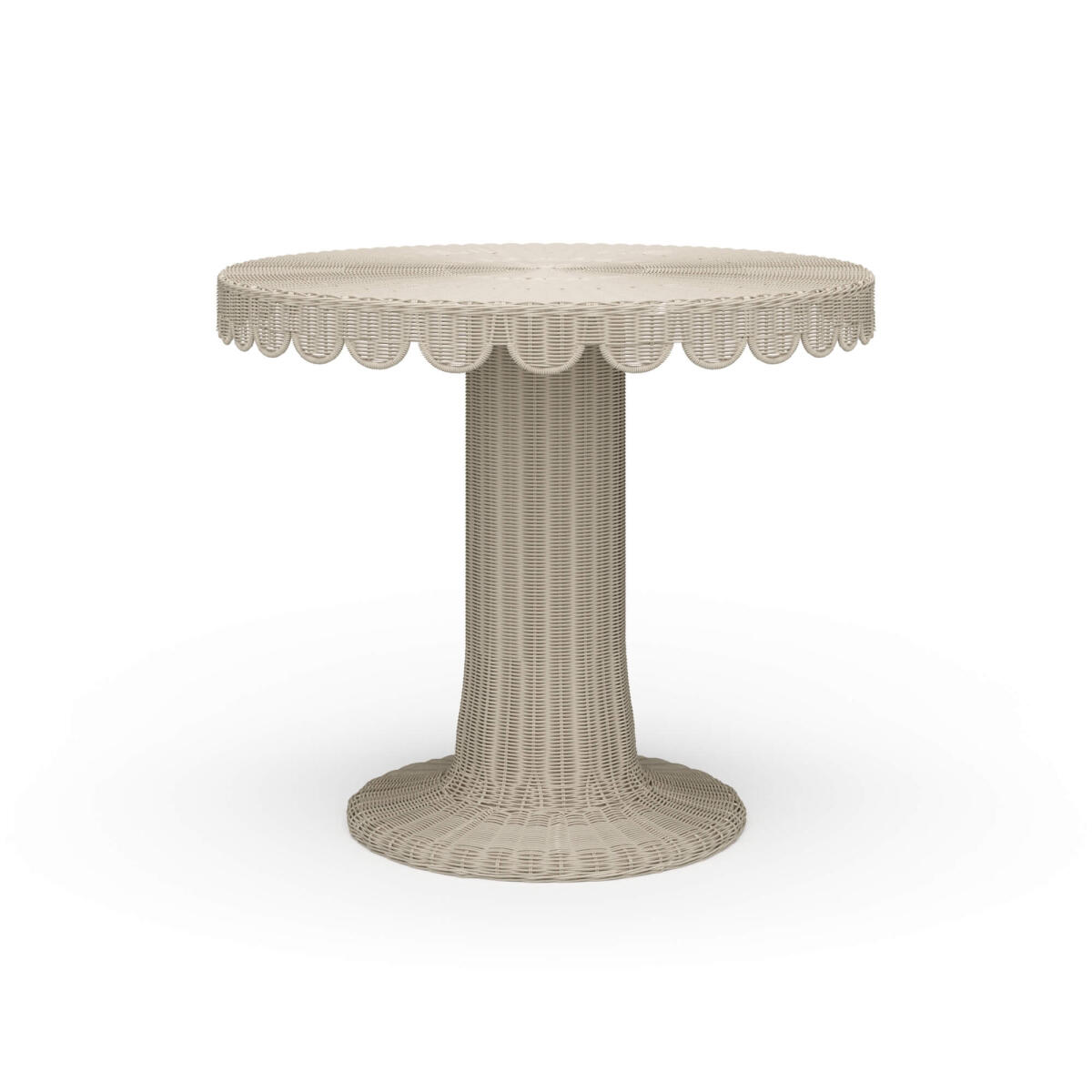 4be8d7a236c1ba7ae7474f260c18a31b Scalloped Round Bistro Table - Image 1