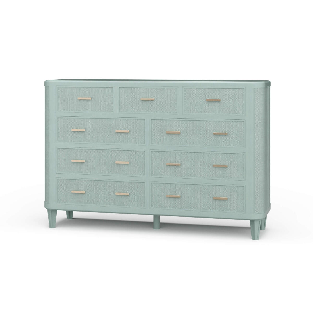 4eb1726425d3cb2edc8d14485be3b2d1 Lexington 9 Drawer Dresser W/ Rattan - Image 1