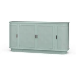Dakota Oval 4 Door Sideboard W/ Rattan Panels