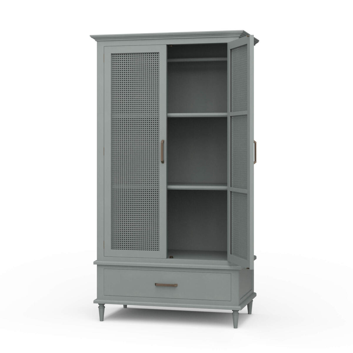 51f57384e8e71d6a39debda6537b1b7f Jamison Wardrobe W/ Rattan Door - Image 1