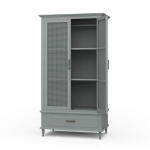 Jamison Wardrobe W/ Rattan Door
