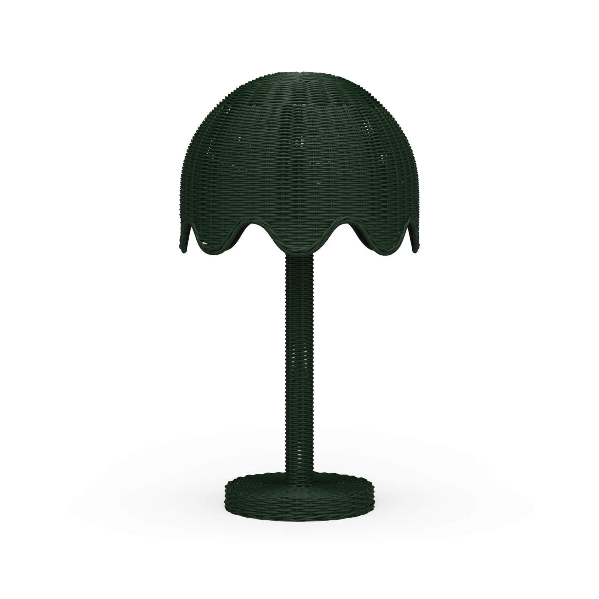530a05348bf3be5a9a0ddeac5df18be3 Scalloped Rattan Table Lamp - Image 1