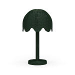 Scalloped Rattan Table Lamp