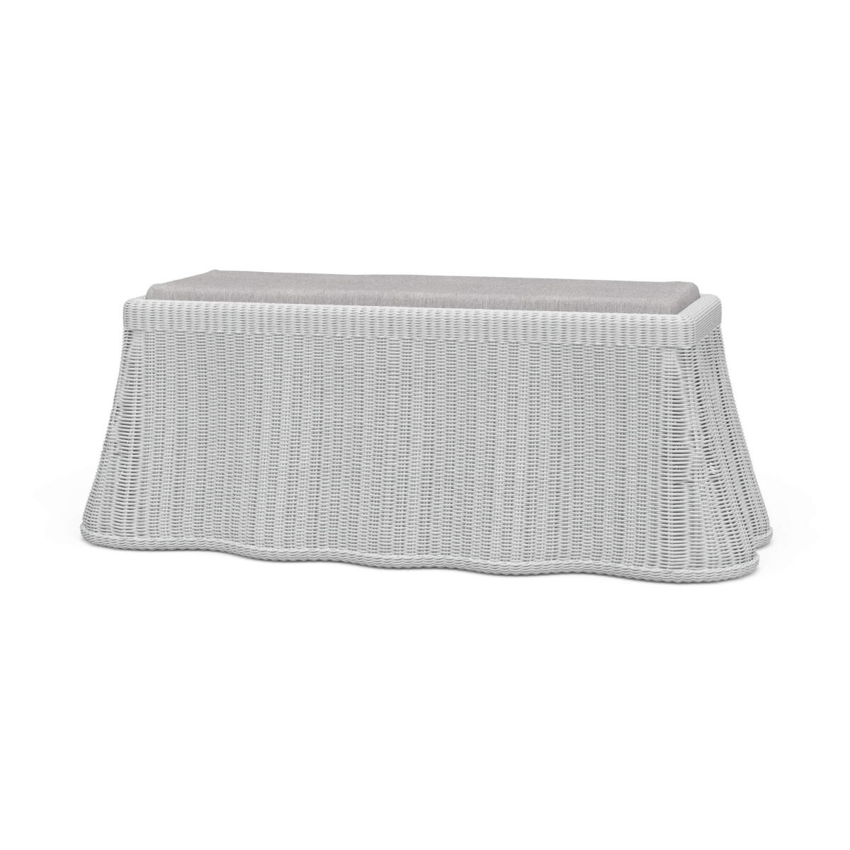 5494dcc35e4b60d77cd8f83c50987d3c Newport Rattan Rectangular Ottoman W/ Cushion - Image 1