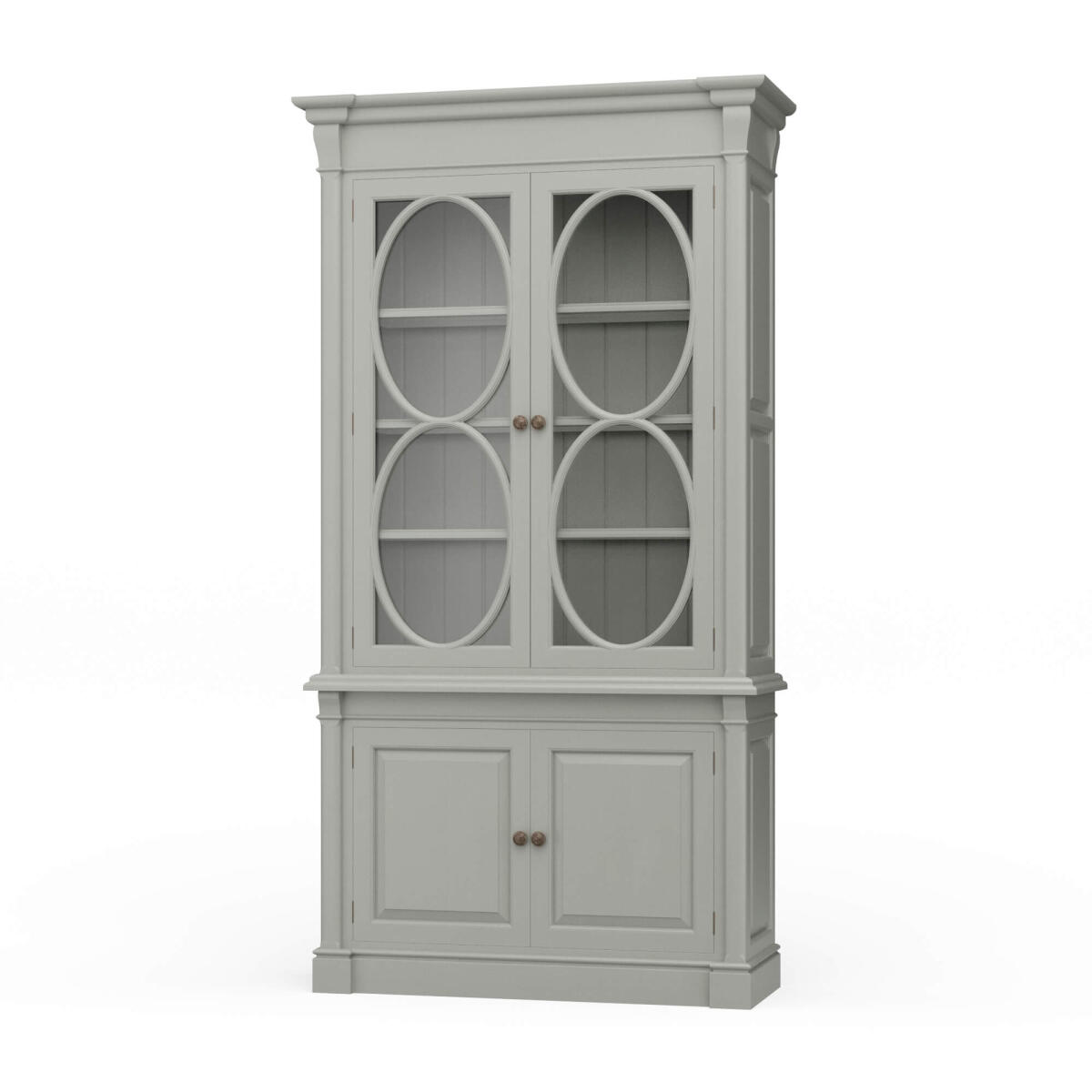 5610624562e999a48dbf6715b38296d8 Fiona 4 Door Display Cabinet W/ Glass Shelves - Image 1