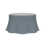 Newport Rattan Ottoman W/ Cushion