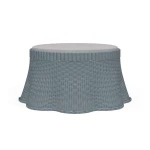 Savanah Rattan Dining Chair W/ Seat Cushion Chairs & Benches Azure Shiny 28