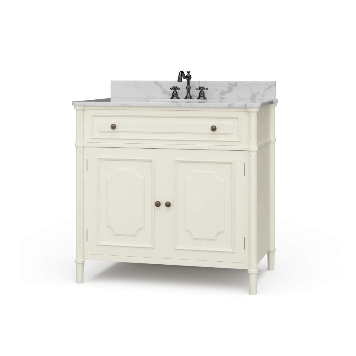 56df0719b2465516b6f54182425087d4 Nantes Single Vanity W/ Sink & Marble Top - Image 1