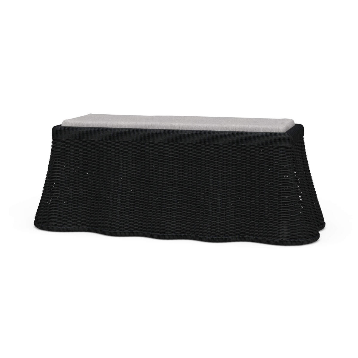586a20ca1982d9f83341e0fd63a7d4f3 Newport Rattan Rectangular Ottoman W/ Cushion - Image 1