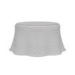 Newport Rattan Ottoman W/ Cushion Ottomans & Poufs Architectural White 12
