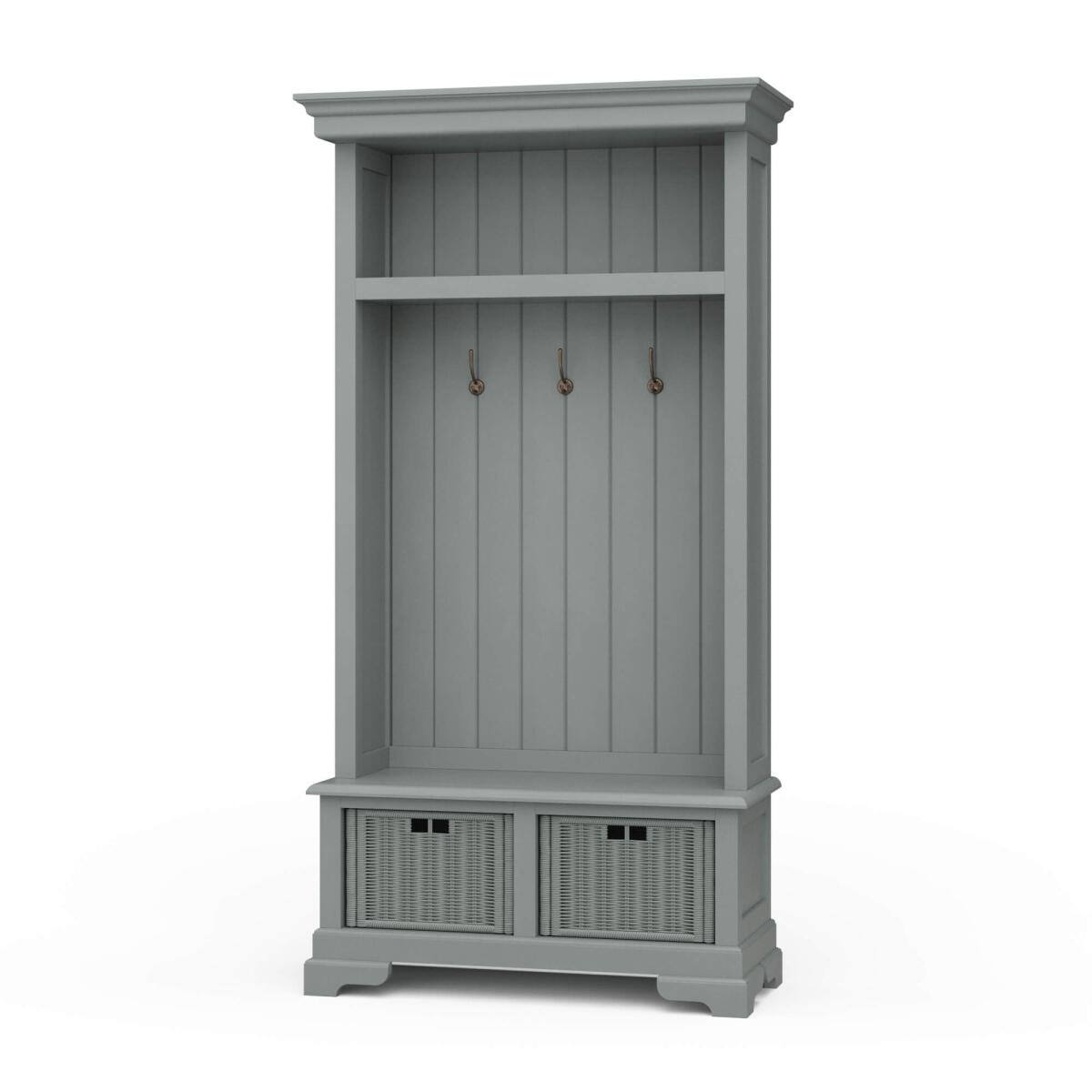 Homestead Hallstand W/ Rattan Baskets Entertainment Stands Blue 2 Homestead Hallstand W/ Rattan Baskets Entertainment Stands Blue 2