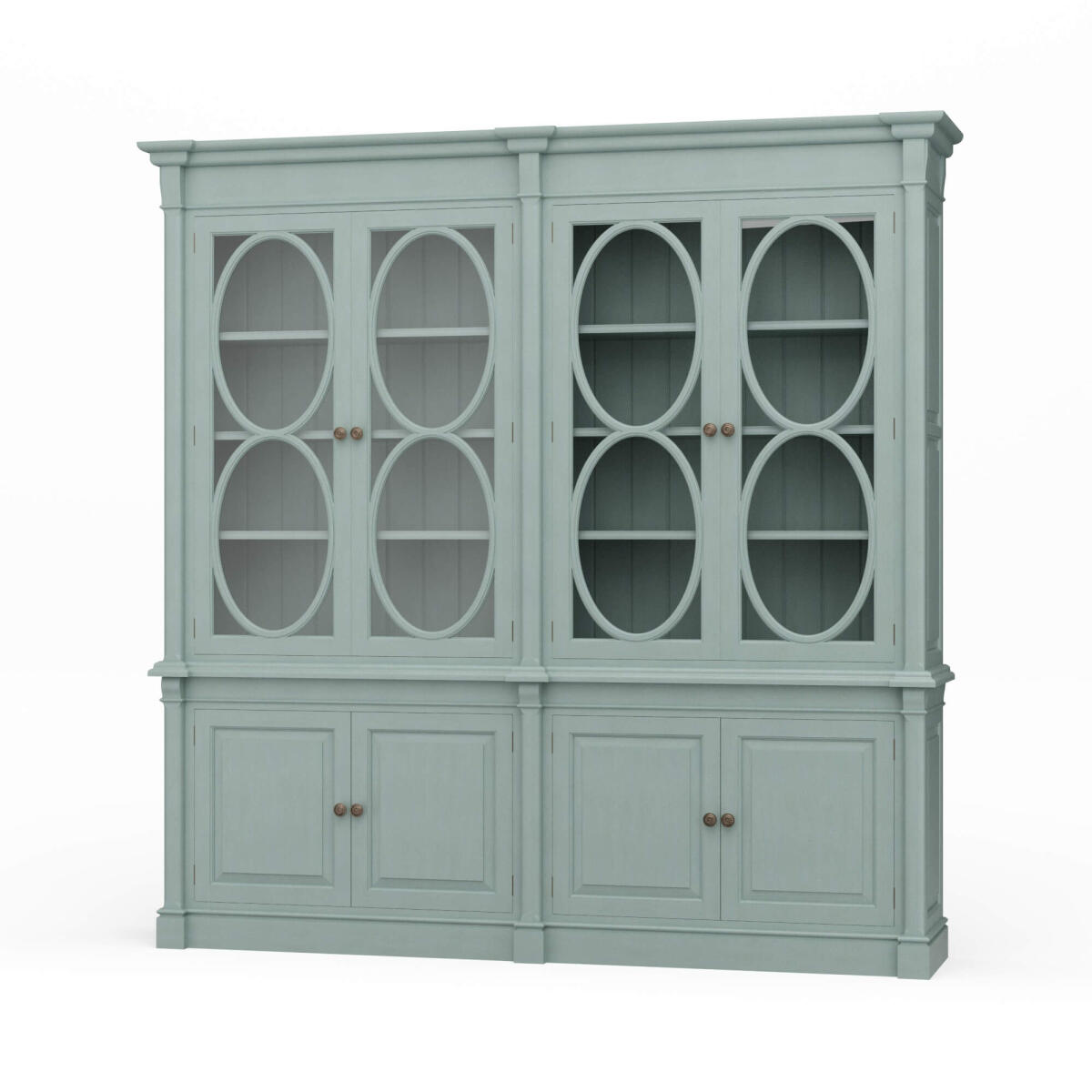 5c1d5d9da469f57df20daa5e4e1bc3b5 Fiona 2 Piece Display Cabinet W/ Glass Shelves - Image 1