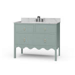 Chloe Single Vanity W/ Sink & Marble Top
