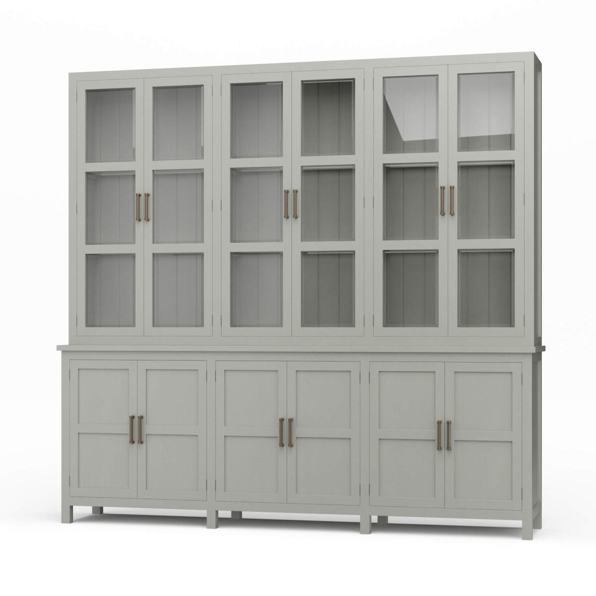 60c978870b099b5c0404d6083472dace Madrone 12 Door Display Cabinet W/ Glass Shelves - Image 1