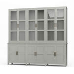 Madrone 12 Door Display Cabinet W/ Glass Shelves