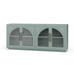 Vannes 4 Door Sideboard W/ Glass Shelves