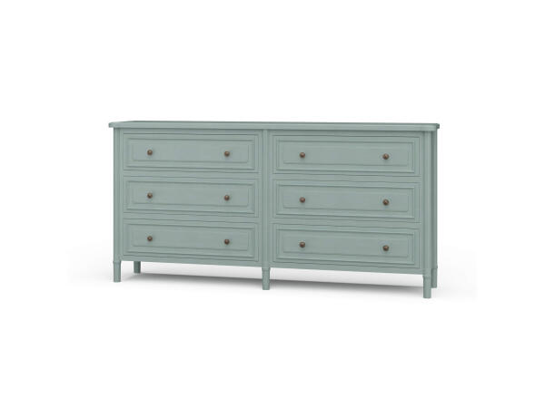 Nantes 6 Drawer Dresser Dressers Blue