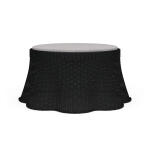 Newport Rattan Ottoman W/ Cushion Ottomans & Poufs Black 12