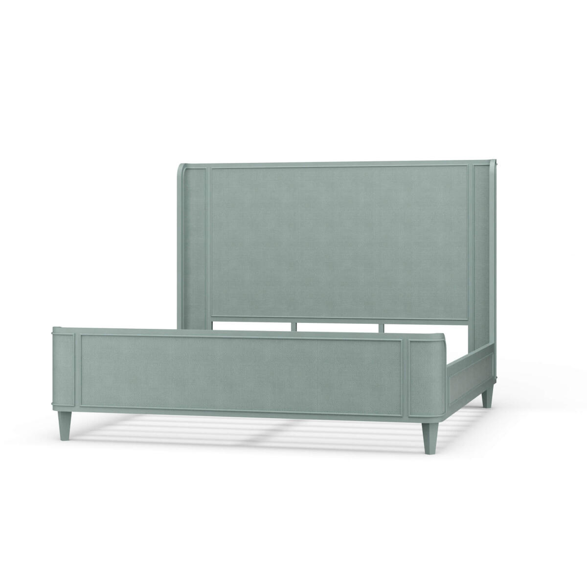 671bb0d842831ecddd544070dfe0986d Lexington Bed W/ Rattan - Image 1