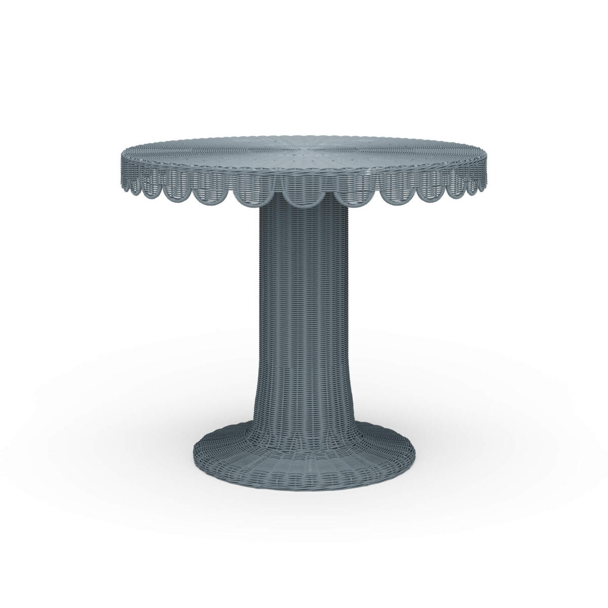 Scalloped Round Bistro Table Dining Tables Blue 2 Scalloped Round Bistro Table Dining Tables Blue 2
