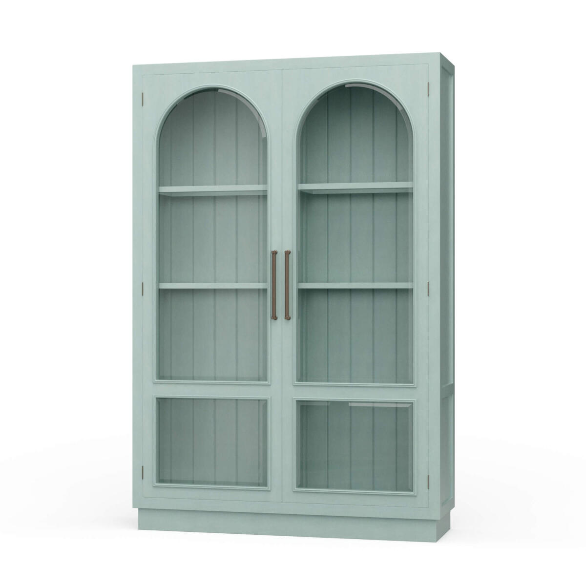 6cd1b8952b38d24d013af2e442edde0c Vannes 2 Door Display Cabinet W/ Glass Shelves - Image 1