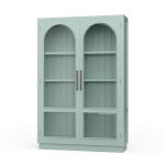 Vannes 2 Door Display Cabinet W/ Glass Shelves