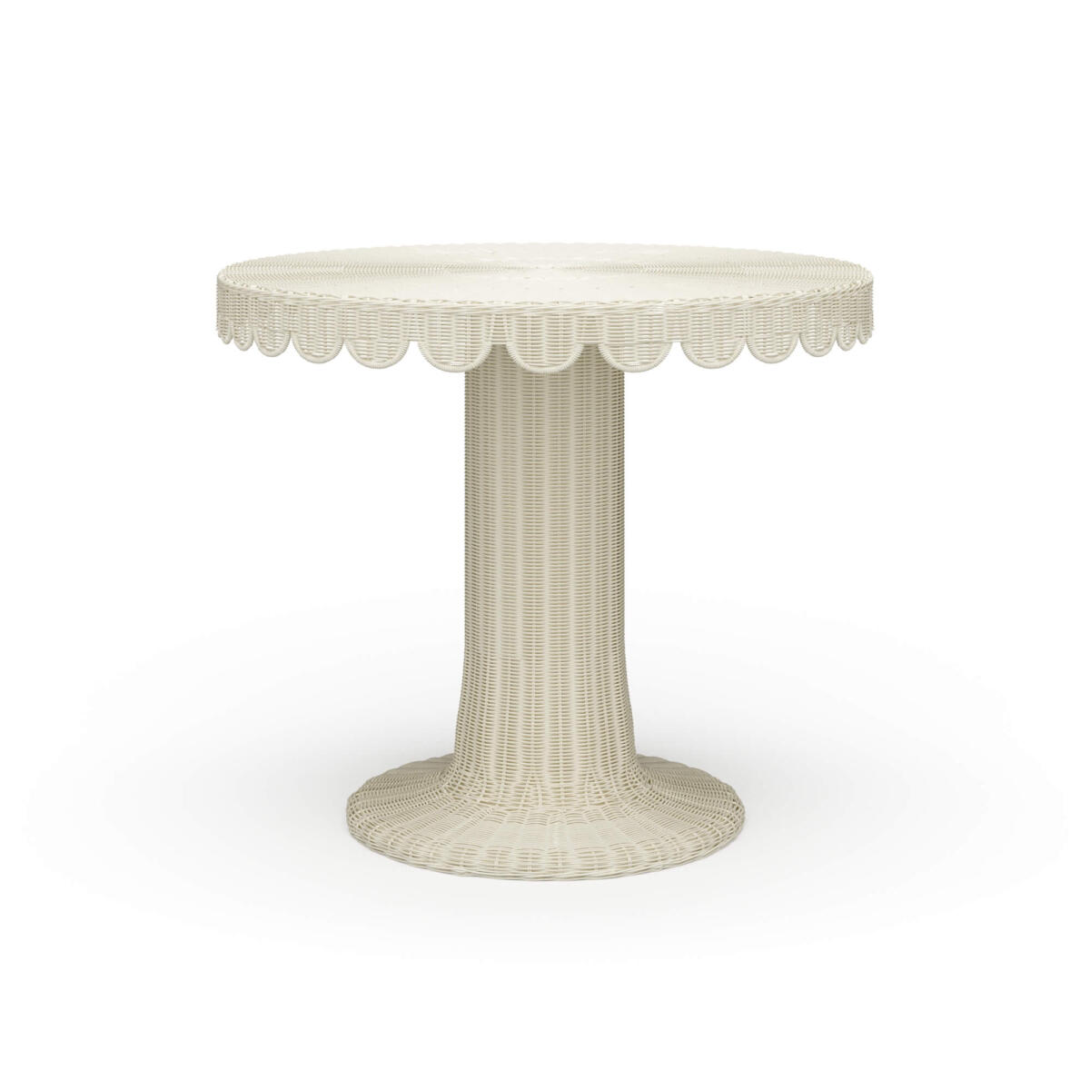 6ffffe16992f255bd32157701bc36919 Scalloped Round Bistro Table - Image 1