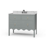 Chloe Single Vanity W/ Sink & Marble Top