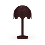 Scalloped Rattan Table Lamp