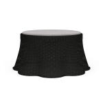 Newport Rattan Ottoman W/ Cushion