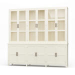 Madrone 12 Door Display Cabinet W/ Glass Shelves