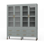 Kagu 4 Door Tall Cabinet W/ Premium Rattan