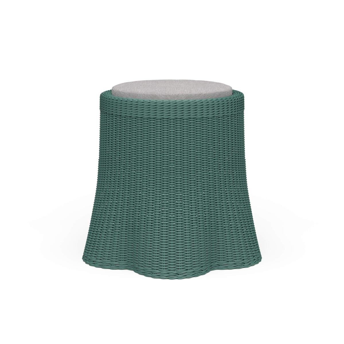 Newport Rattan Round Small Ottoman W/ Cushion Ottomans & Poufs Bramble 2 Newport Rattan Round Small Ottoman W/ Cushion Ottomans & Poufs Bramble 2