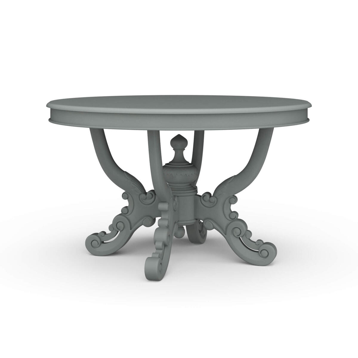 7da8dfd27e42ce7686da9a65fd0de576 Mandolin Dining Table W/ Solid Hardwood Top - Image 1