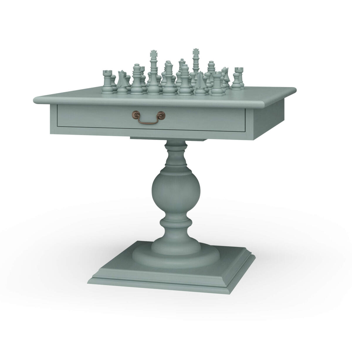 7edee1ce926d36a51e2e4d7240cbb049 Gloucester Chess Table W/ Drawer - Image 1