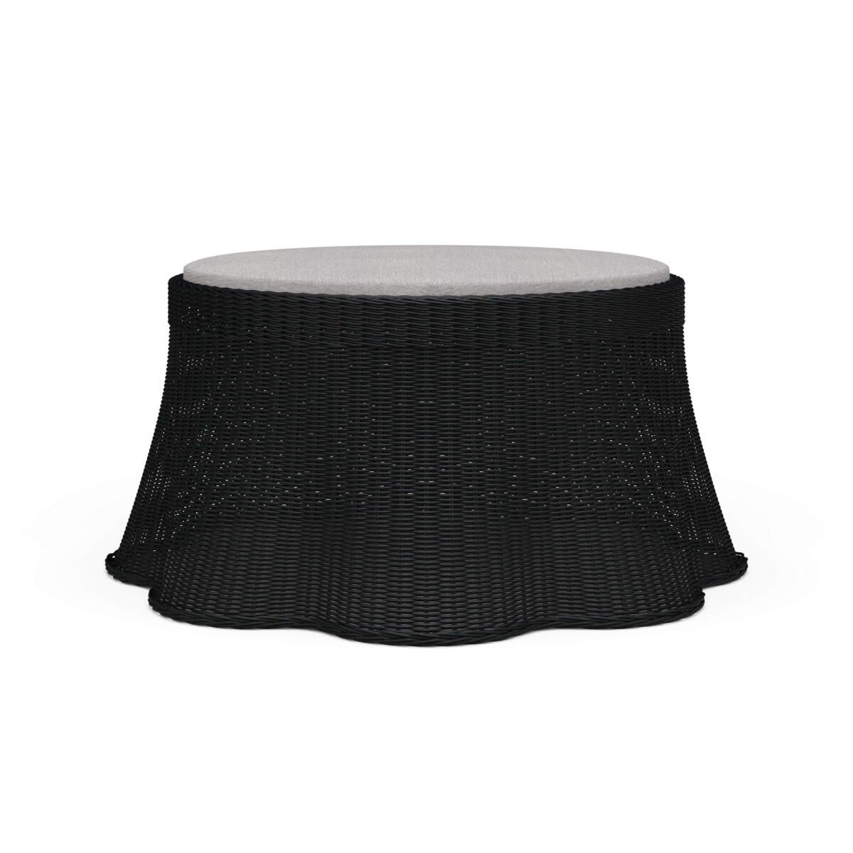 7f14e539575c64b188fcd56756f5fe9c Newport Rattan Ottoman W/ Cushion - Image 1