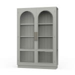 Vannes 2 Door Display Cabinet W/ Glass Shelves